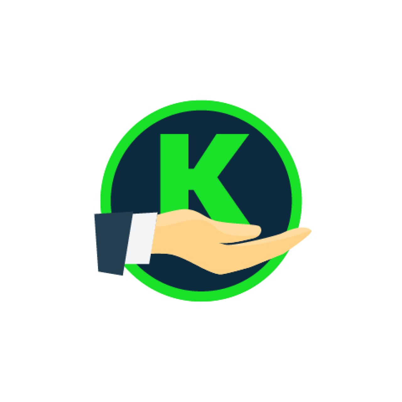 Icon, das eine Hand mit Inhalt zeigt.