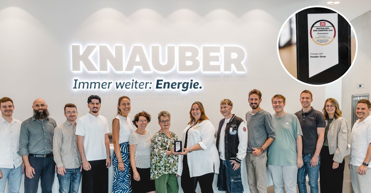 14 Mitarbeitende mit Auszeichnung für Knauber Strom.